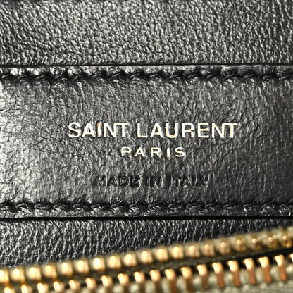 Saint Laurent Loulou Calfskin Y Quilted Monogram Small Chain Satchel Light Sage