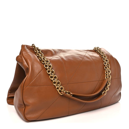 Saint Laurent Lambskin Matelasse Monogram Large Jamie 4.3 Shoulder Bag Light Fox