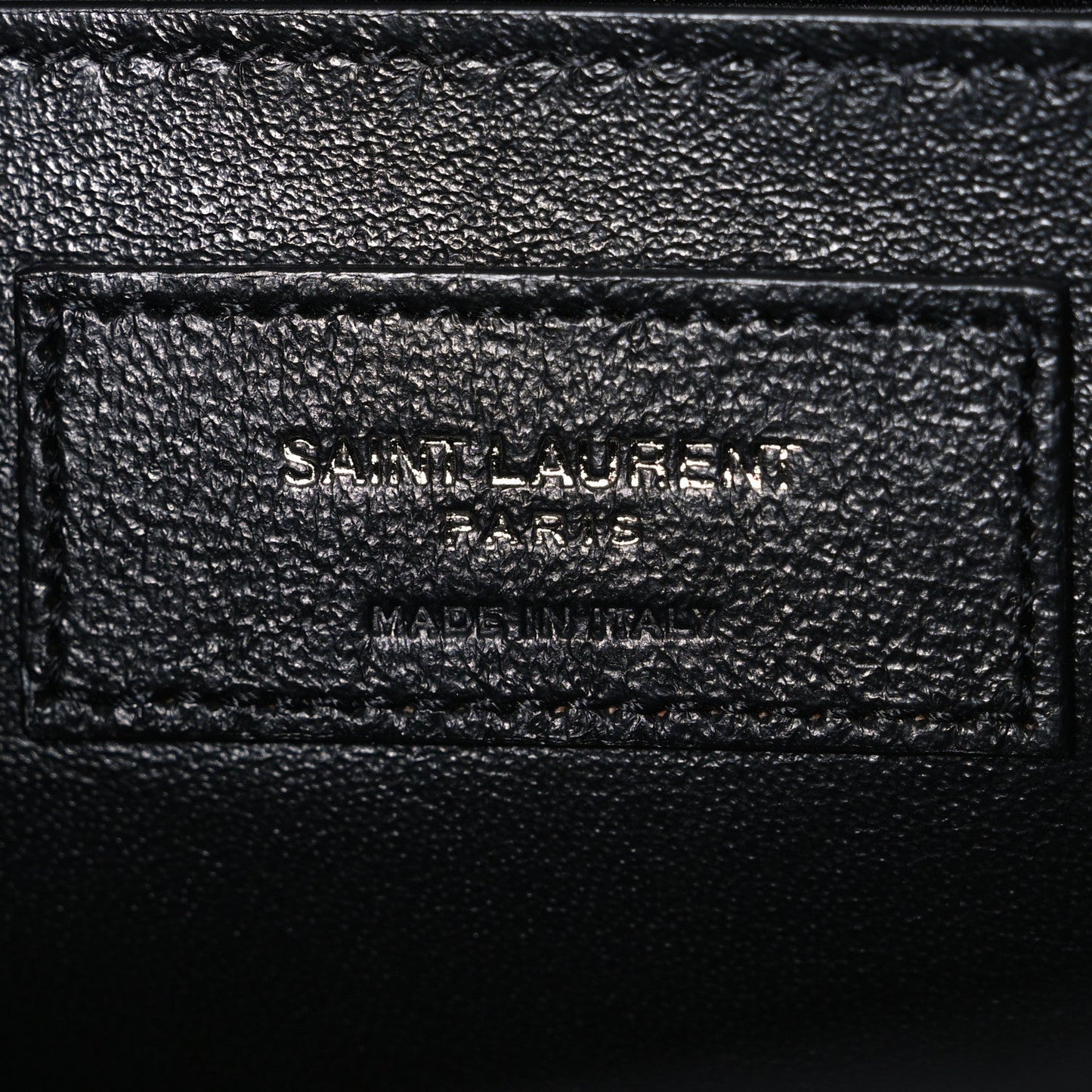 Saint Laurent Grain De Poudre Matelasse Medium Monogram Satchel Black