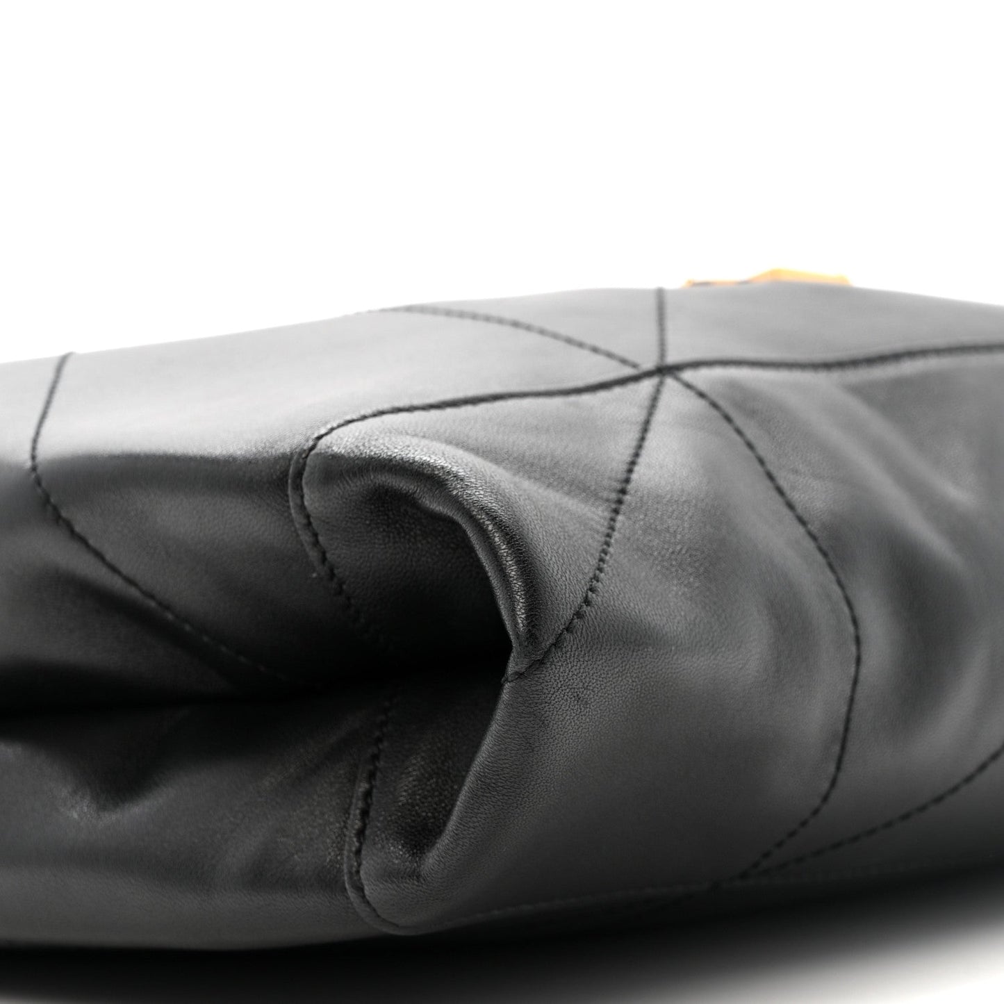 Saint Laurent Lambskin Matelasse Monogram Medium Jamie 4.3 Pochon Black