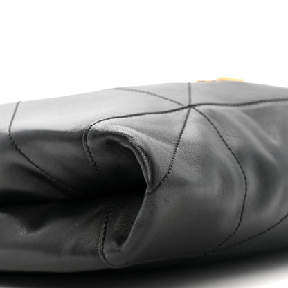 Saint Laurent Lambskin Matelasse Monogram Medium Jamie 4.3 Pochon Black