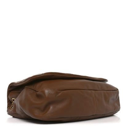 Saint Laurent Matelasse Monogram Large Jamie Lambskin Shoulder Bag Light Fox