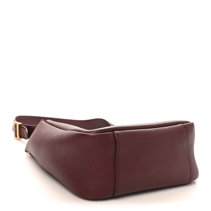 Saint Laurent Smooth Calfskin Small Le 5 A 7 Soft Hobo Rouge Legion