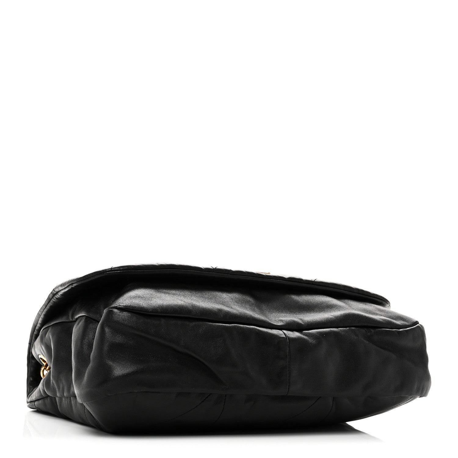 Saint Laurent Lambskin Matelasse Monogram Large Jamie 4.3 Shoulder Bag Black
