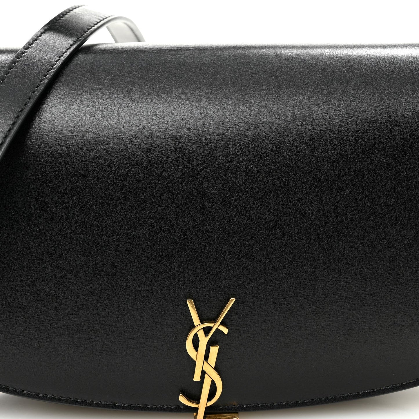 Saint Laurent Box Calfskin Voltaire Top Handle Crossbody Bag Black