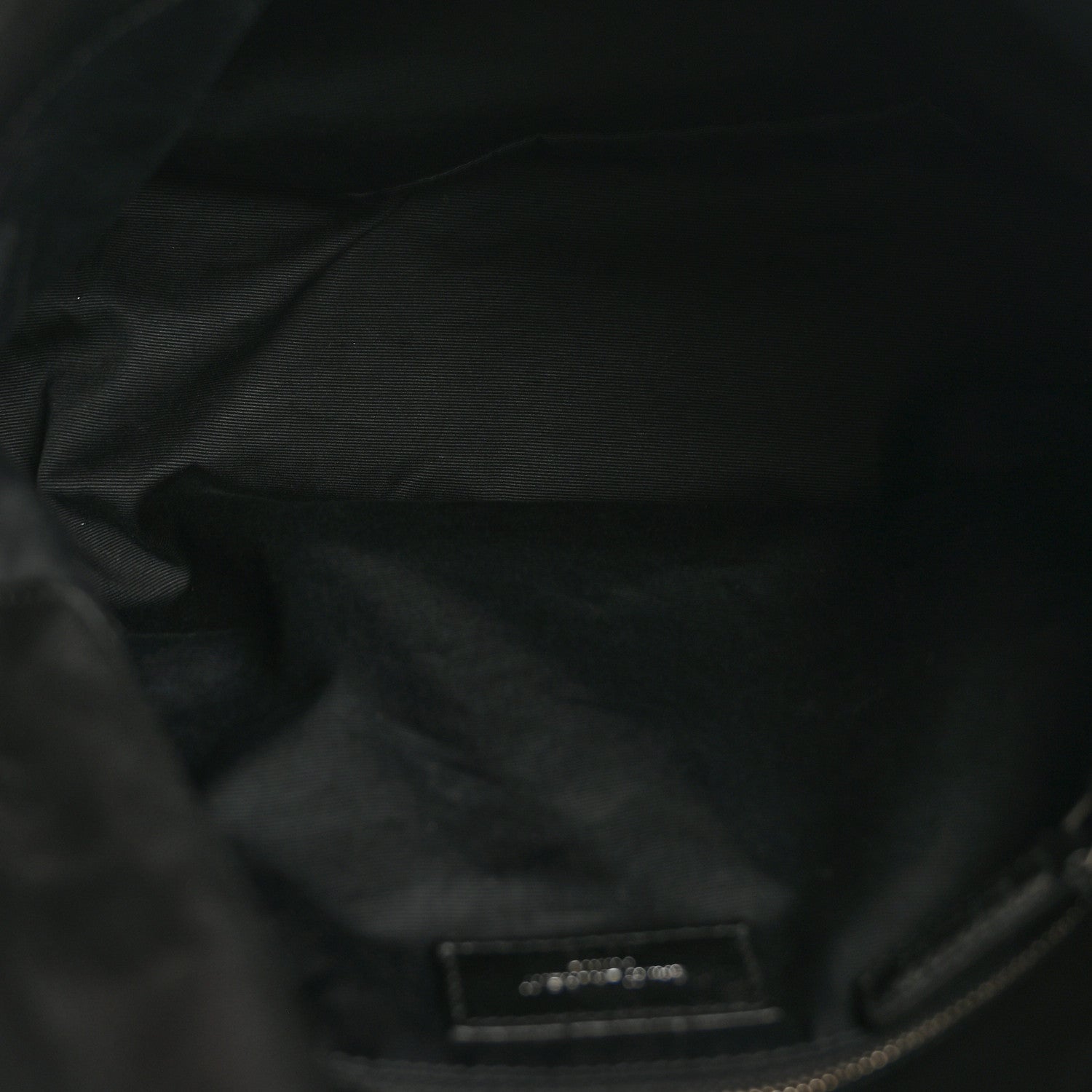 Saint Laurent Lambskin Quilted Medium Loulou Puffer Monogram Chain Satchel Black