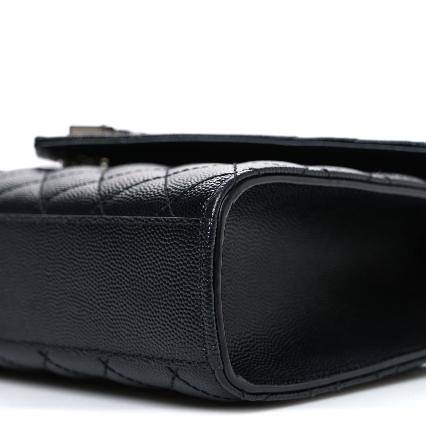 Saint Laurent Grain De Poudre Textured Mixed Matelasse Triquilt Medium Monogram Satchel