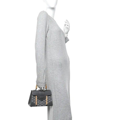 Goyardine Structure Mini Saigon Bag in Grey Canvas Leather - NEESTRA