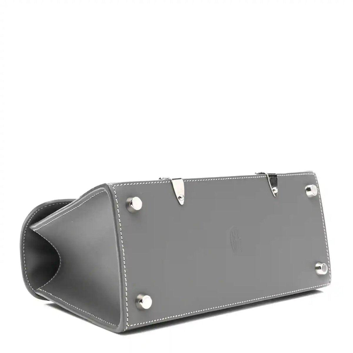 Goyardine Structure Mini Saigon Bag in Grey Canvas Leather - NEESTRA