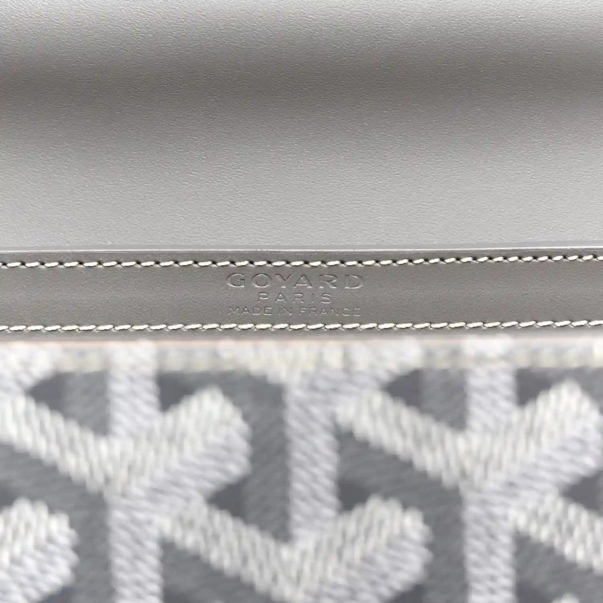 Goyardine Structure Mini Saigon Bag in Grey Canvas Leather - NEESTRA