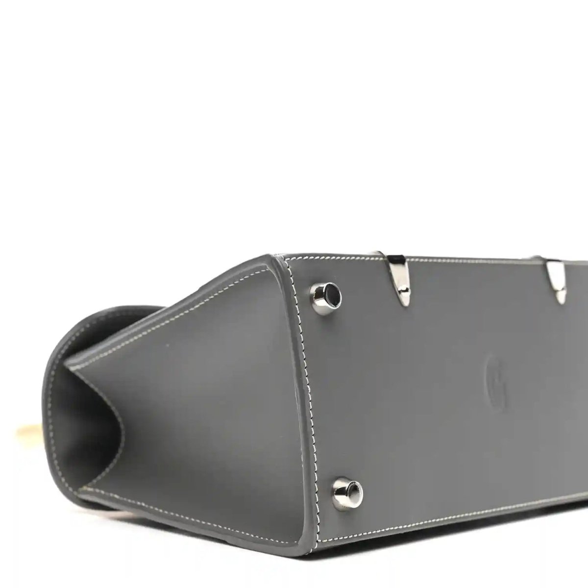 Goyardine Structure Mini Saigon Bag in Grey Canvas Leather - NEESTRA