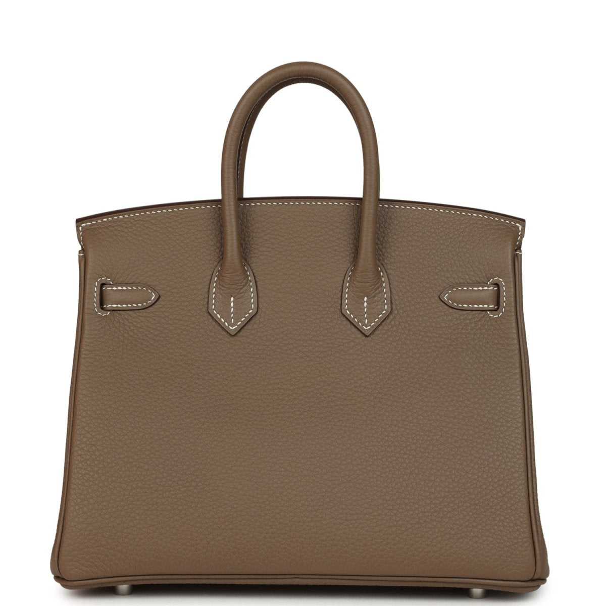 Hermes Birkin 25 Etoupe Togo Leather Brushed Palladium Hardware - NEESTRA