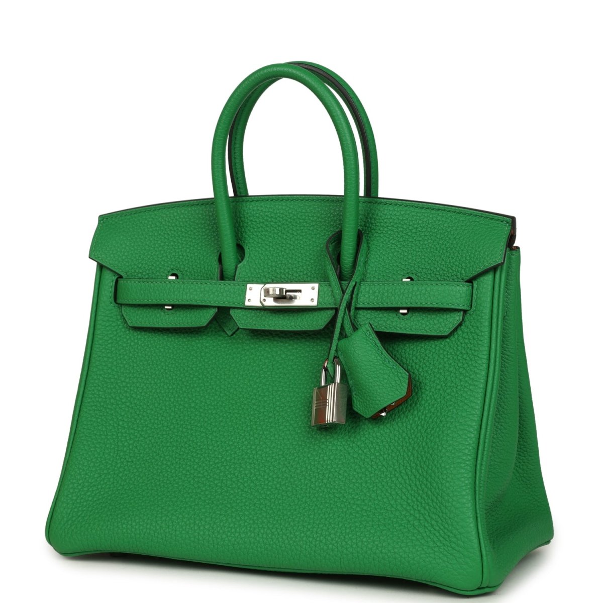 Hermes Birkin 25 Handbag Bambou Togo Leather Palladium Hardware - NEESTRA