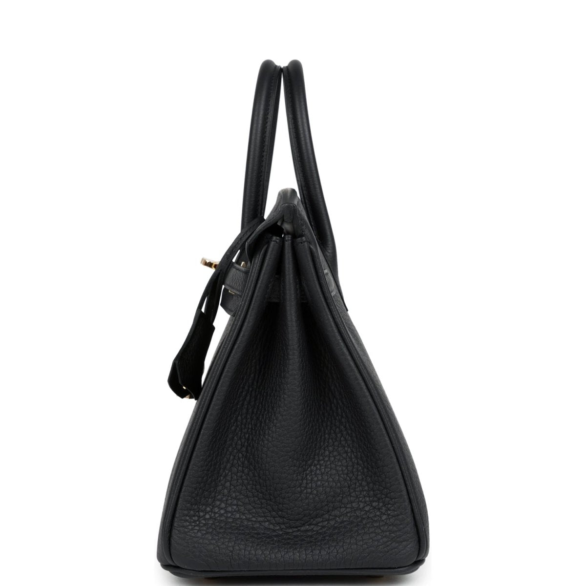 Hermes Birkin 25 Handbag Black Togo Leather Permabrass Hardware - NEESTRA