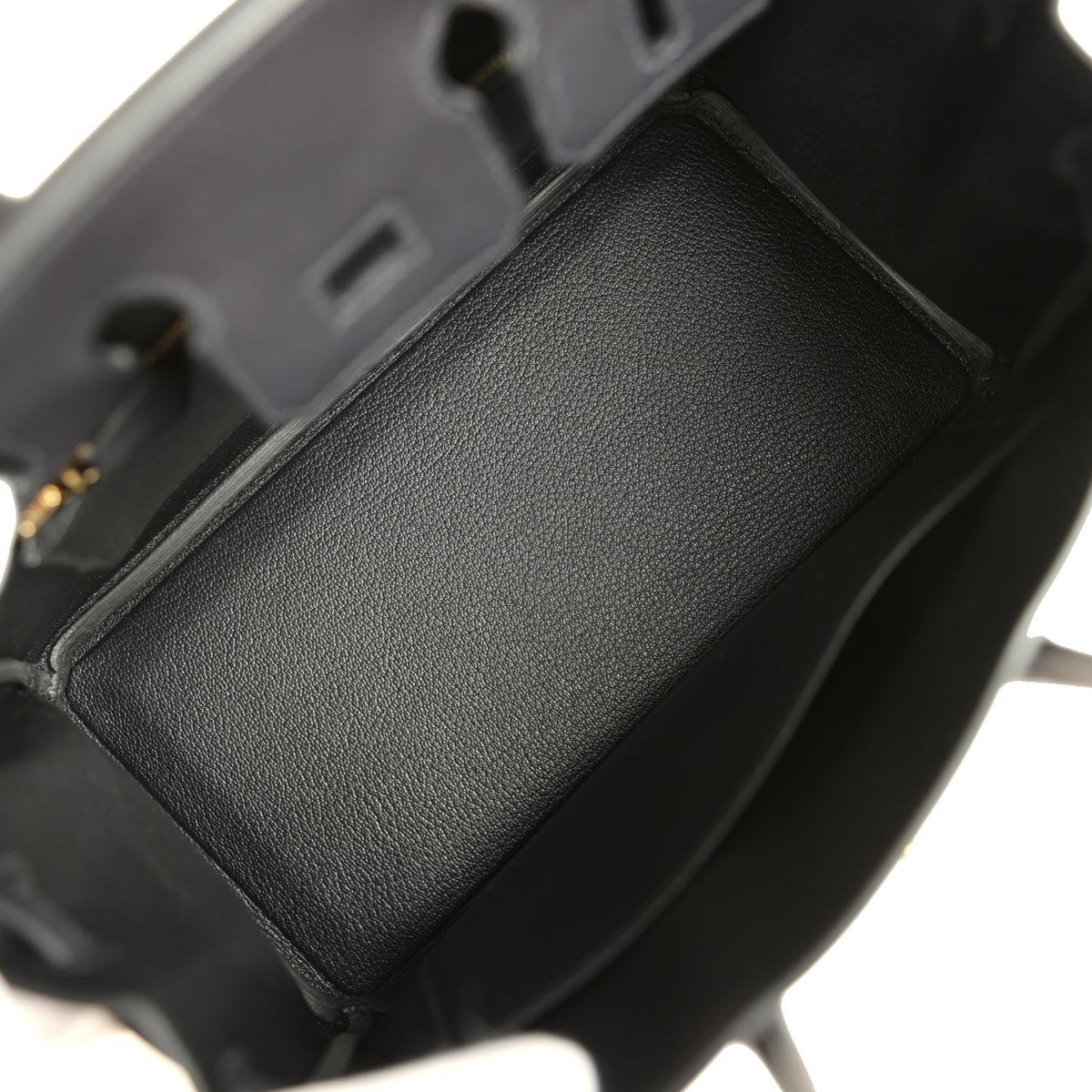Hermes Birkin 25 Handbag Black Volupto Leather Gold Hardware - NEESTRA