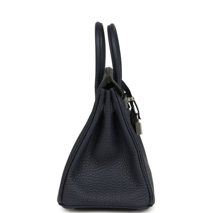 Hermes Birkin 25 Handbag Bleu Nuit Togo Palladium Hardware - NEESTRA