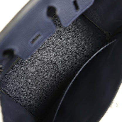 Hermes Birkin 25 Handbag Bleu Nuit Togo Palladium Hardware - NEESTRA