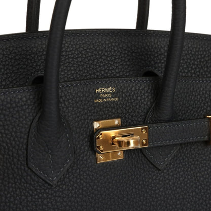 Hermes Birkin 25 Handbag Caban Togo Leather Gold Hardware - NEESTRA