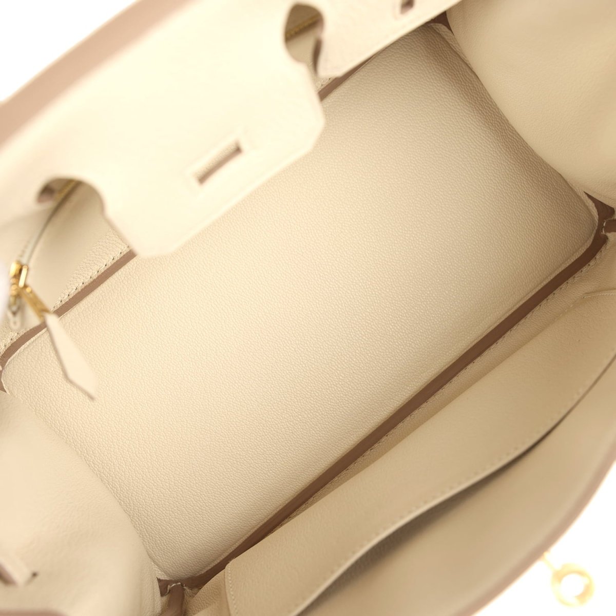 Hermès Birkin 25 Handbag Togo Leather Gold Hardware Craie - NEESTRA