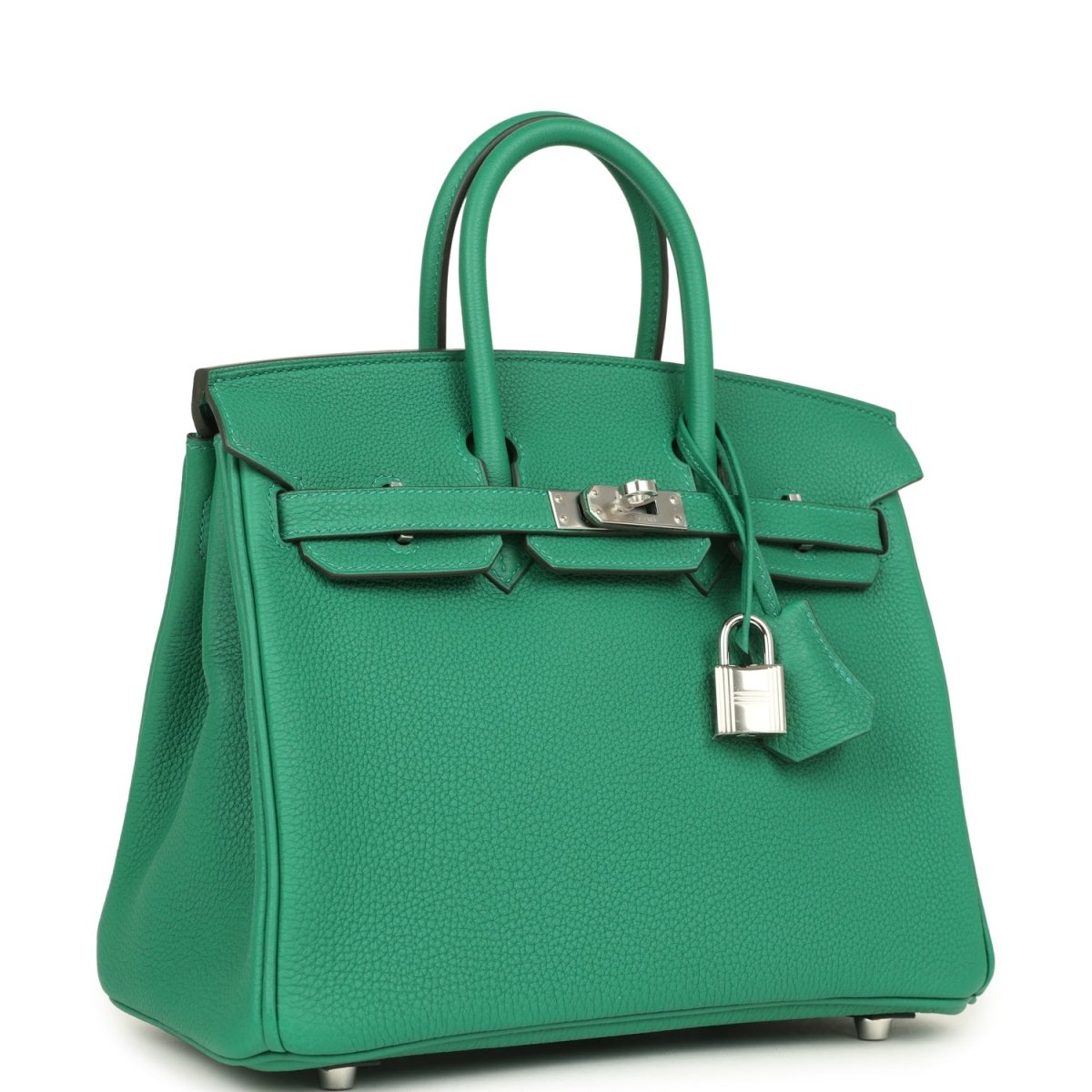 Hermes Birkin 25 Vert Vertigo Togo Leather Palladium Hardware - NEESTRA