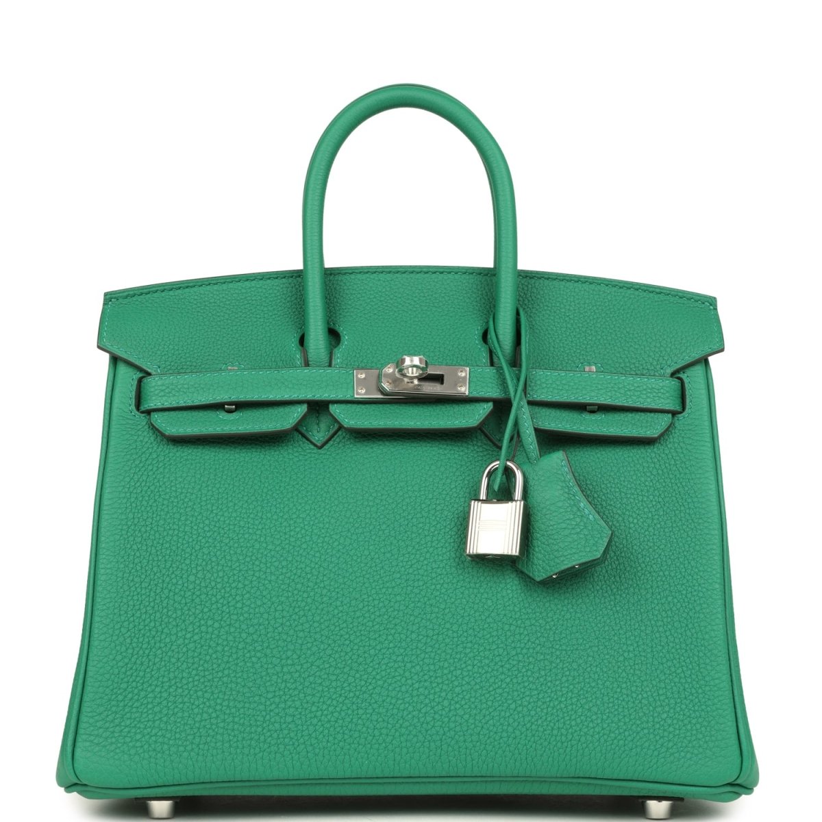 Hermes Birkin 25 Vert Vertigo Togo Leather Palladium Hardware - NEESTRA