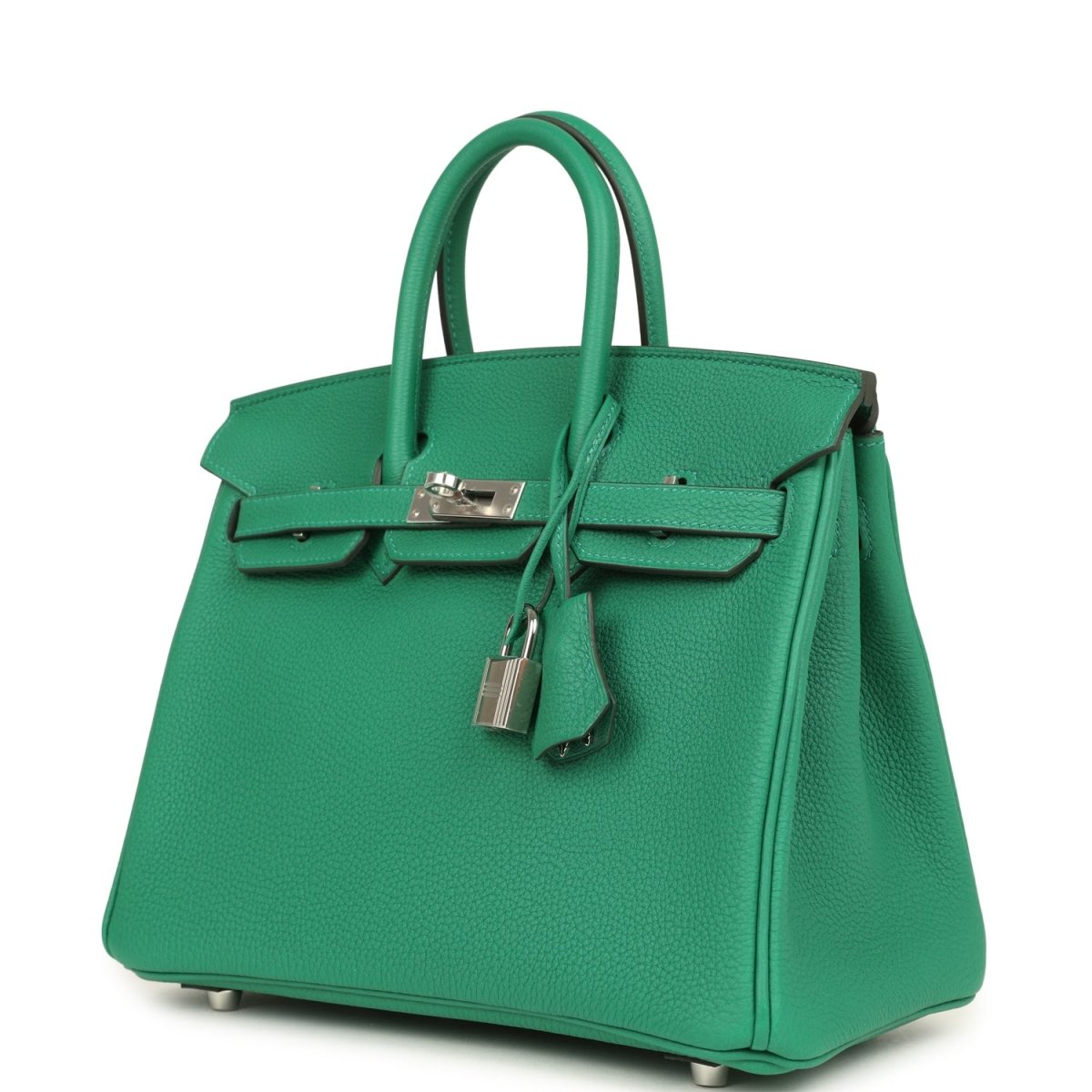 Hermes Birkin 25 Vert Vertigo Togo Leather Palladium Hardware - NEESTRA