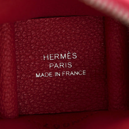 Hermes Chevre Mysore Bolide On Wheels Bag Charm Rose Extreme Vert Vertigo - NEESTRA