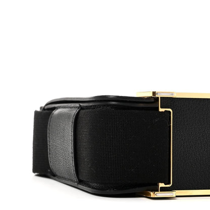 Hermes Chevre Mysore Geta Crossbody Bag Black - NEESTRA
