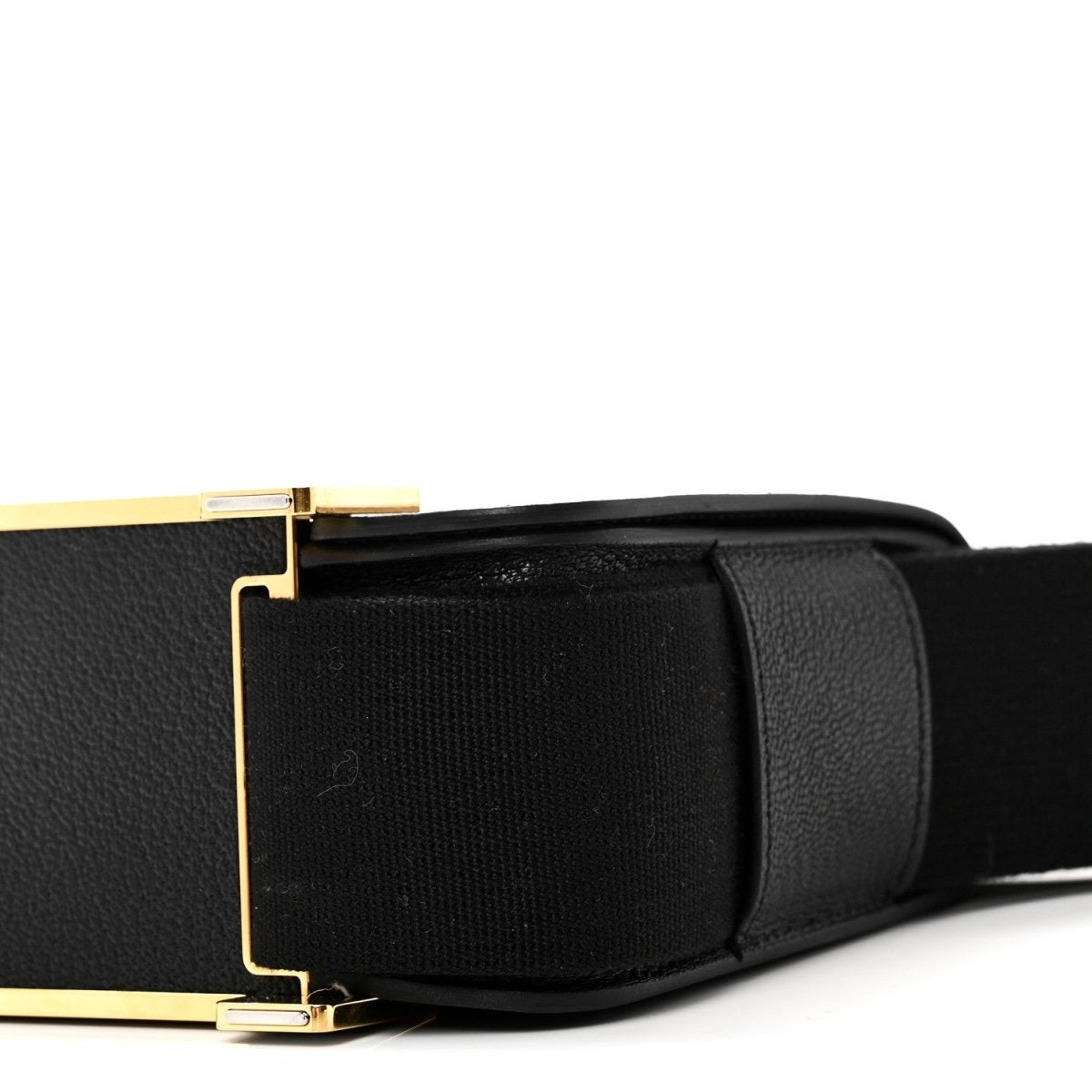 Hermes Chevre Mysore Geta Crossbody Bag Black - NEESTRA
