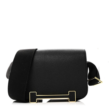 Hermes Chevre Mysore Geta Crossbody Bag Black - NEESTRA