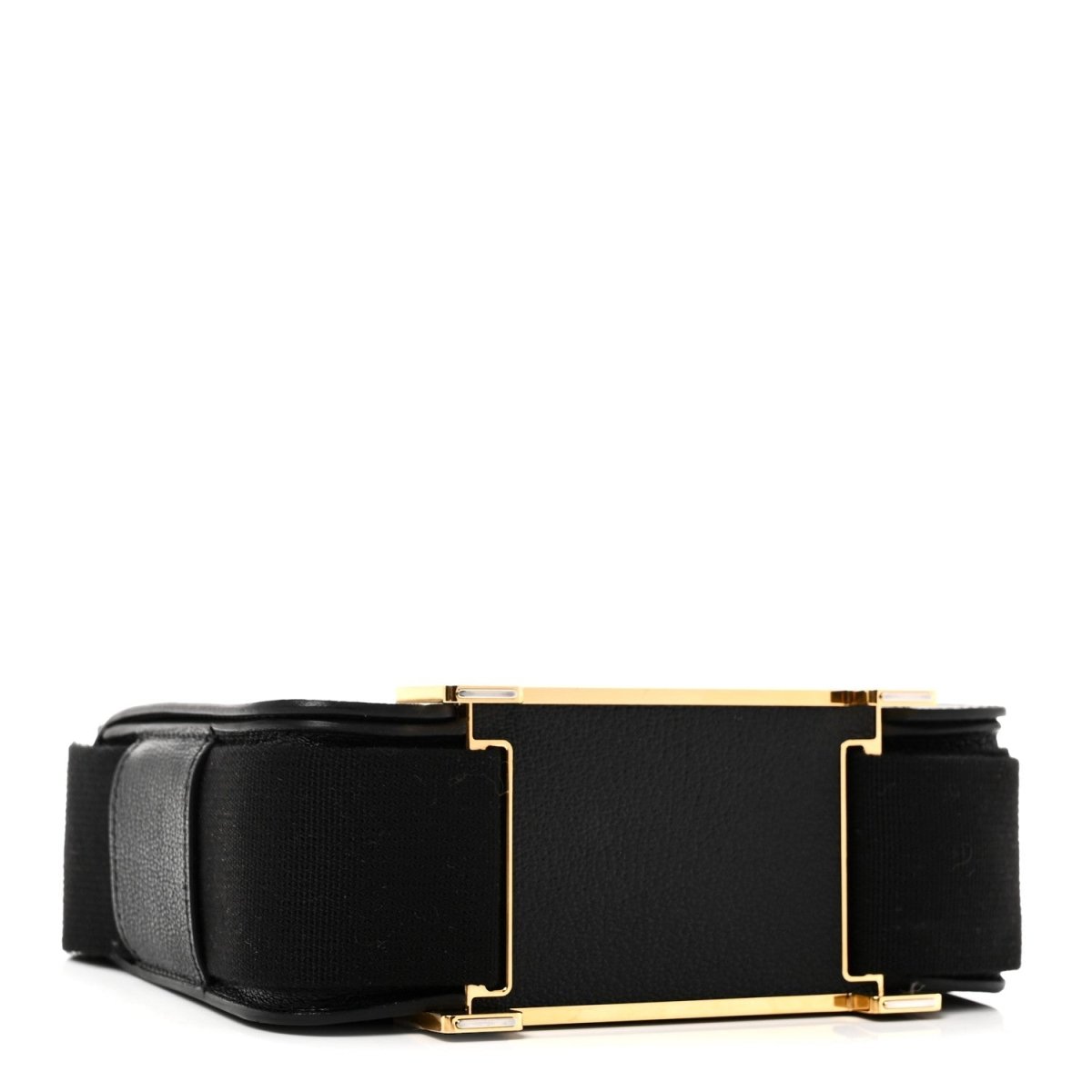 Hermes Chevre Mysore Geta Crossbody Bag Black - NEESTRA