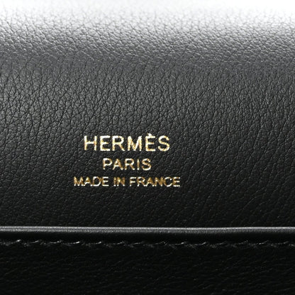 Hermes Chevre Mysore Geta Crossbody Bag Black - NEESTRA