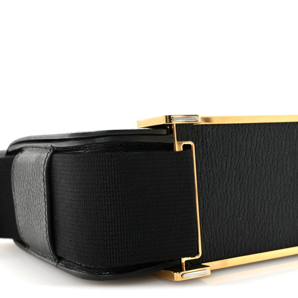 Hermes Chevre Mysore Geta Crossbody Bag Black - NEESTRA