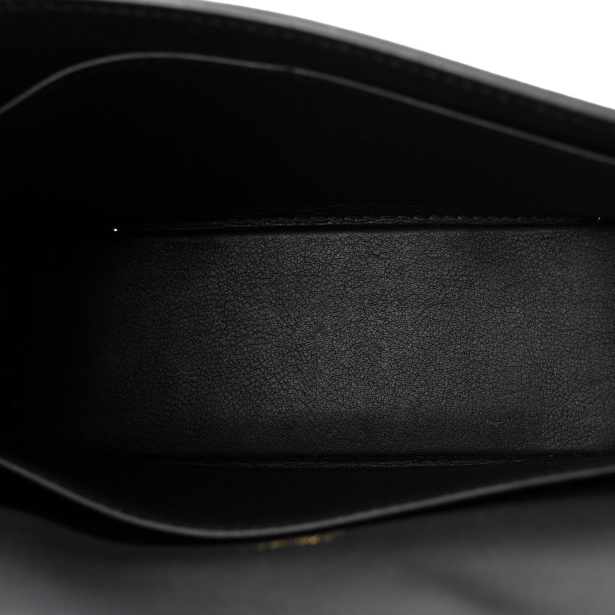 Hermes Chevre Mysore Geta Crossbody Messenger Bag Black - NEESTRA