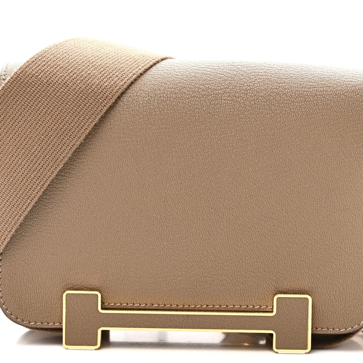 Hermes Chevre Mysore Geta Messenger Bag Etoupe - NEESTRA
