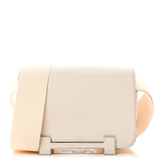 Hermes Chevre Mysore Geta Messenger Bag Nata Goatskin Leather - NEESTRA