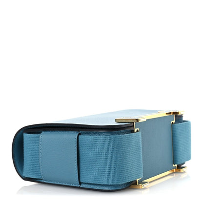 Hermes Chevre Mysore Geta New Bleu Jean Messenger Bag - NEESTRA