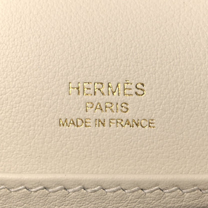 Hermes Chevre Mysore Verso Geta Leather Crossbody Bleu Brume Nata - NEESTRA