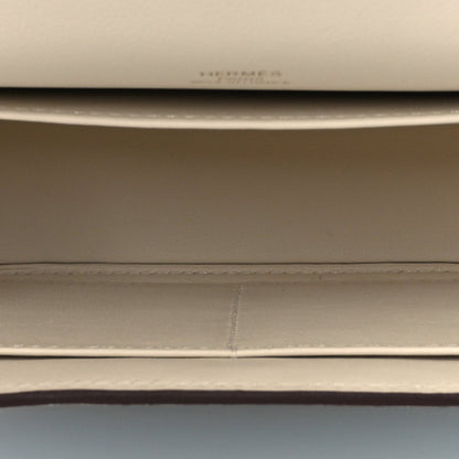 Hermes Chevre Mysore Verso Geta Leather Crossbody Bleu Brume Nata - NEESTRA