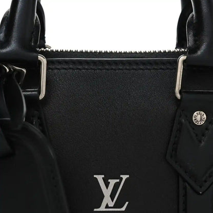 Louis Vuitton Blason Calfskin Monogram East West Alma Handbag Black - NEESTRA