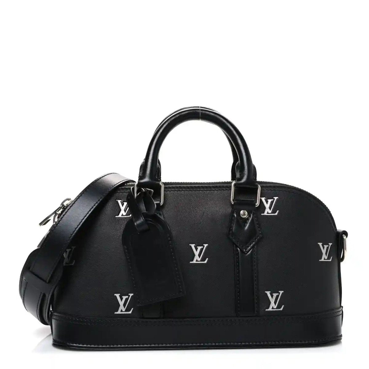 Louis Vuitton Blason Calfskin Monogram East West Alma Handbag Black - NEESTRA