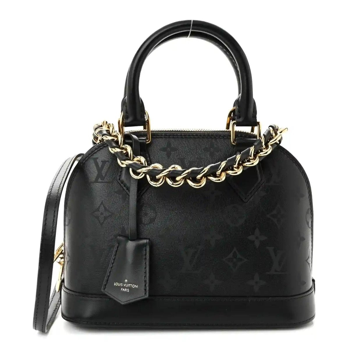 Louis Vuitton Monogram Ink Alma BB Black Embossed Calfskin Handbag - NEESTRA