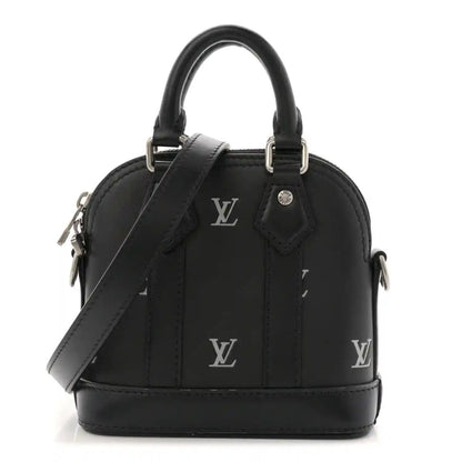 Louis Vuitton Nano Alma Black and Silver Calfskin Mini Tote - NEESTRA
