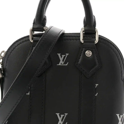 Louis Vuitton Nano Alma Black and Silver Calfskin Mini Tote - NEESTRA