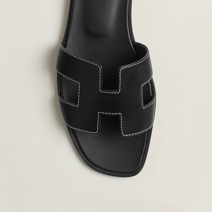 Hermès Oran Sandal in Box Calfskin Leather