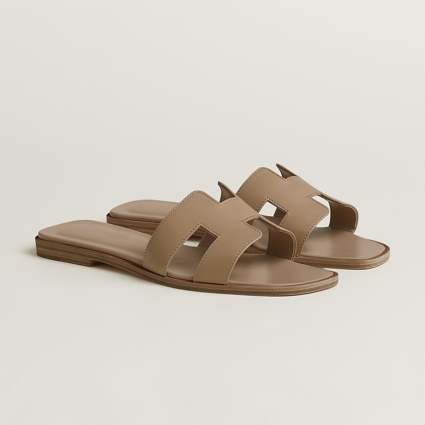 Hermès Oran Sandal in Box Calfskin Leather