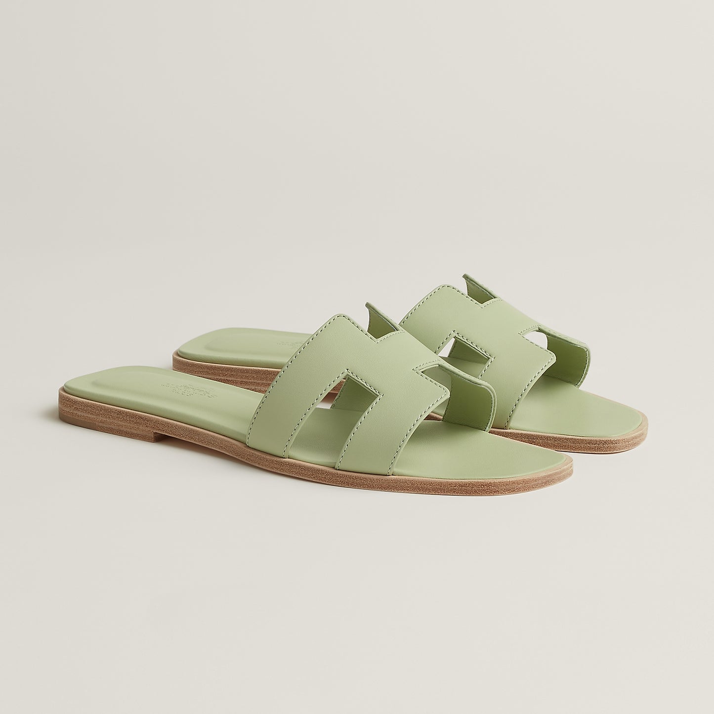 Hermès Oran Sandal in Box Calfskin Leather