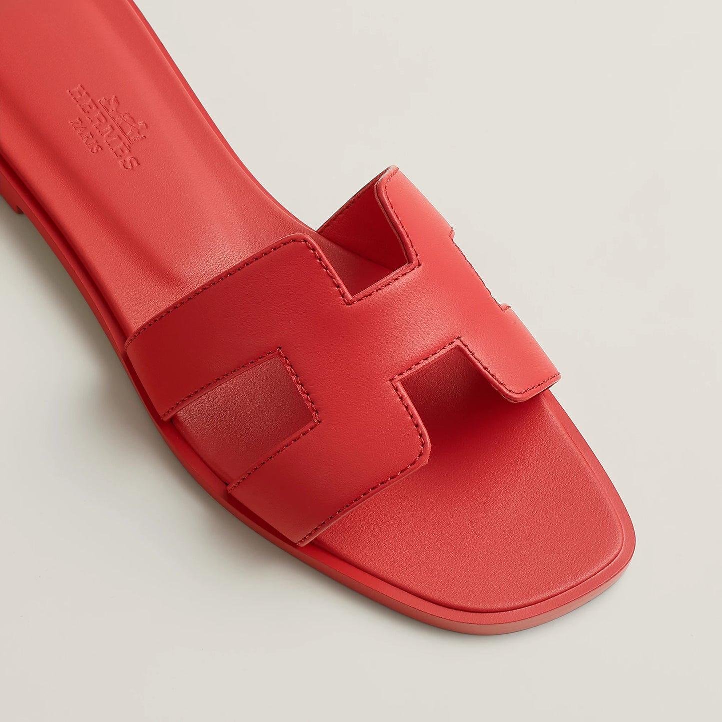 Hermès Oran Sandal in Box Calfskin Leather