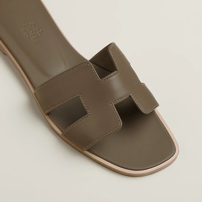 Hermès Oran Sandal in Box Calfskin Leather