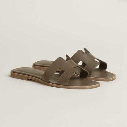 Hermès Oran Sandal in Box Calfskin Leather